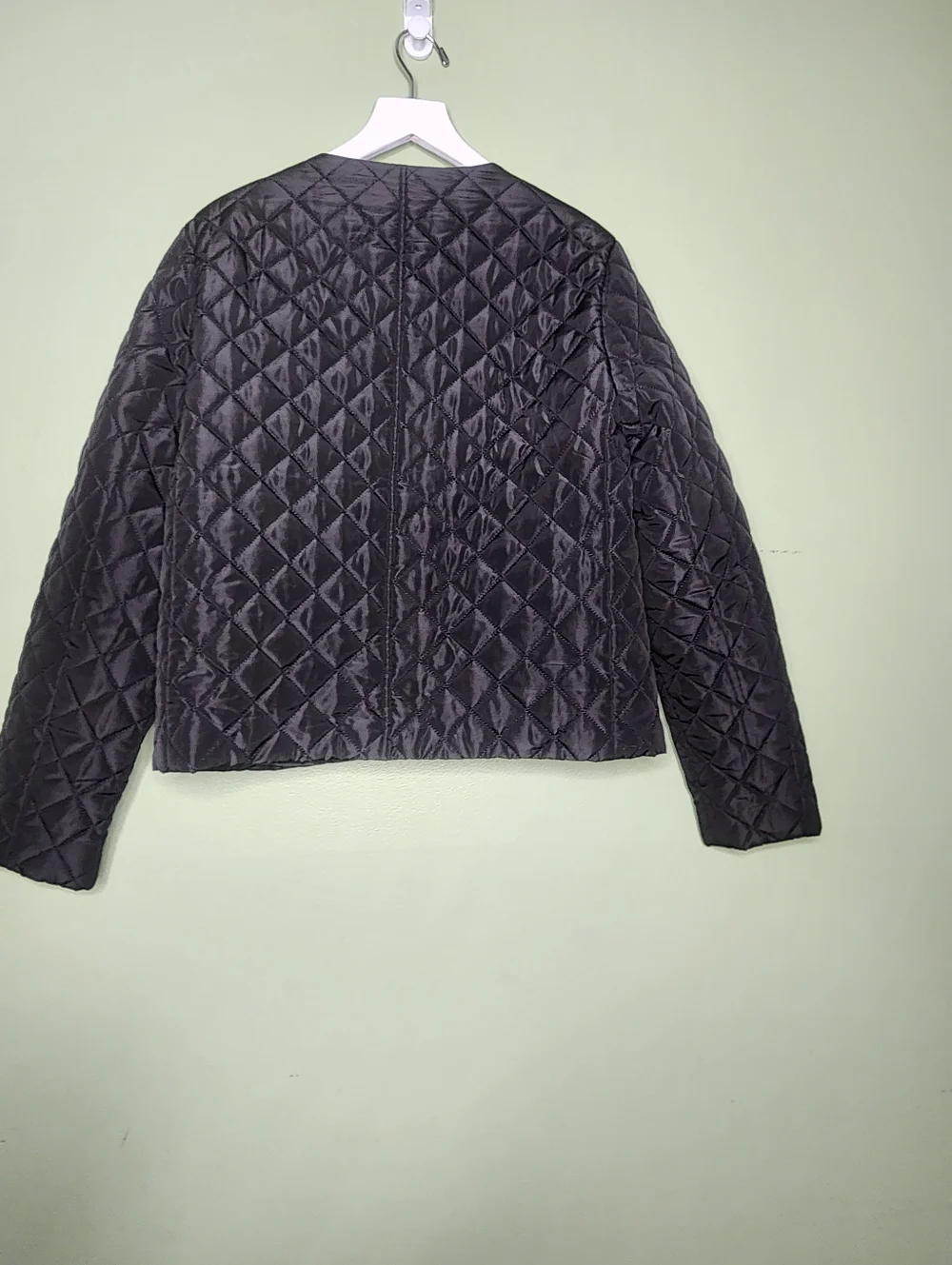 Jones New York Diamond Quilted Black Lightweight Women's Jacket Classic Fall S - Picture 4 of 7